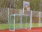 Preview: Kleinfeld-Fußballtor, Bolzplatztor aus Aluminium mit Basketballaufsatz