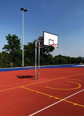 Basketball 2-Mast Ständer, gerade Bauform
