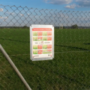 Schild "Richtig Fußball spielen"