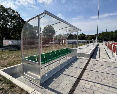 SCHAEPER Spieler- und Betreuerkabine "Standard", mit Schalensitzen