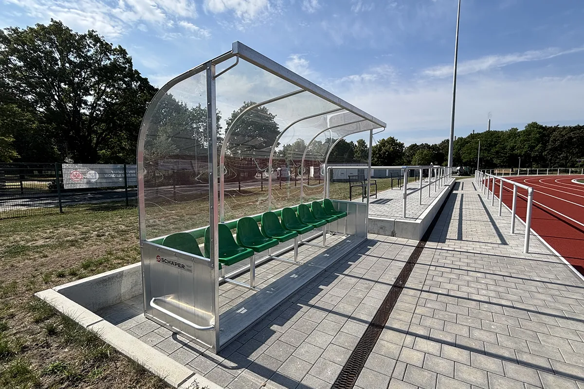 SCHAEPER Spieler- und Betreuerkabine "Standard", mit Schalensitzen