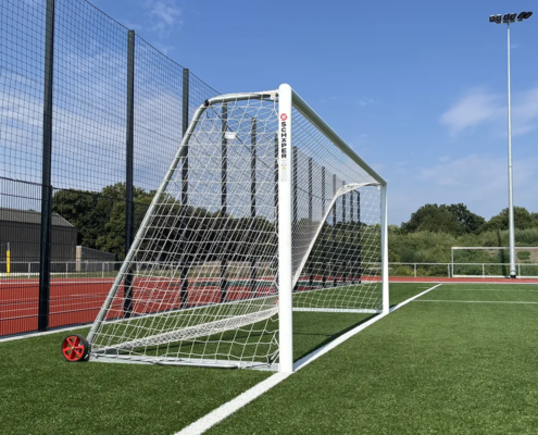SCHÄPER Trainingsfußballtor, weiß lackiert