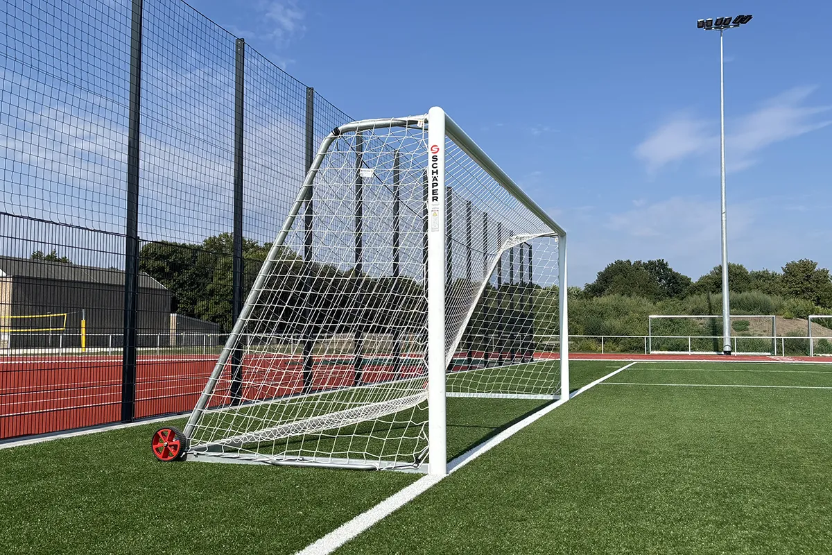 SCHÄPER Trainingsfußballtor, weiß lackiert