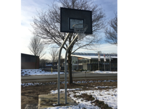 Basketballständer gebogen