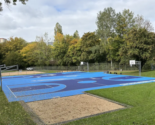 SCHÄEPER Basketballanlage für die Dirk Nowitzki Stiftung