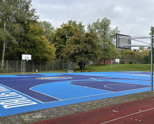 SCHÄEPER Basketballanlage für die Dirk Nowitzki Stiftung