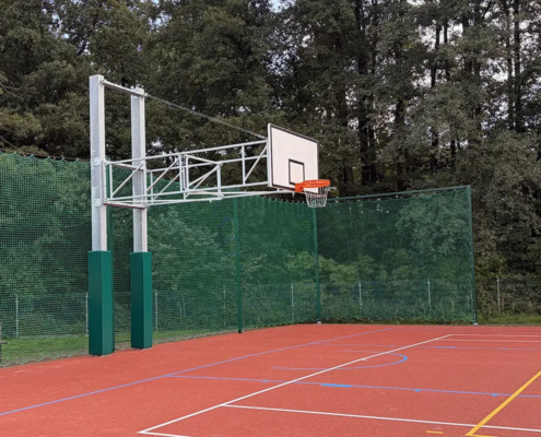 Basketballständer, Sonderanfertigung, 4m Auslage