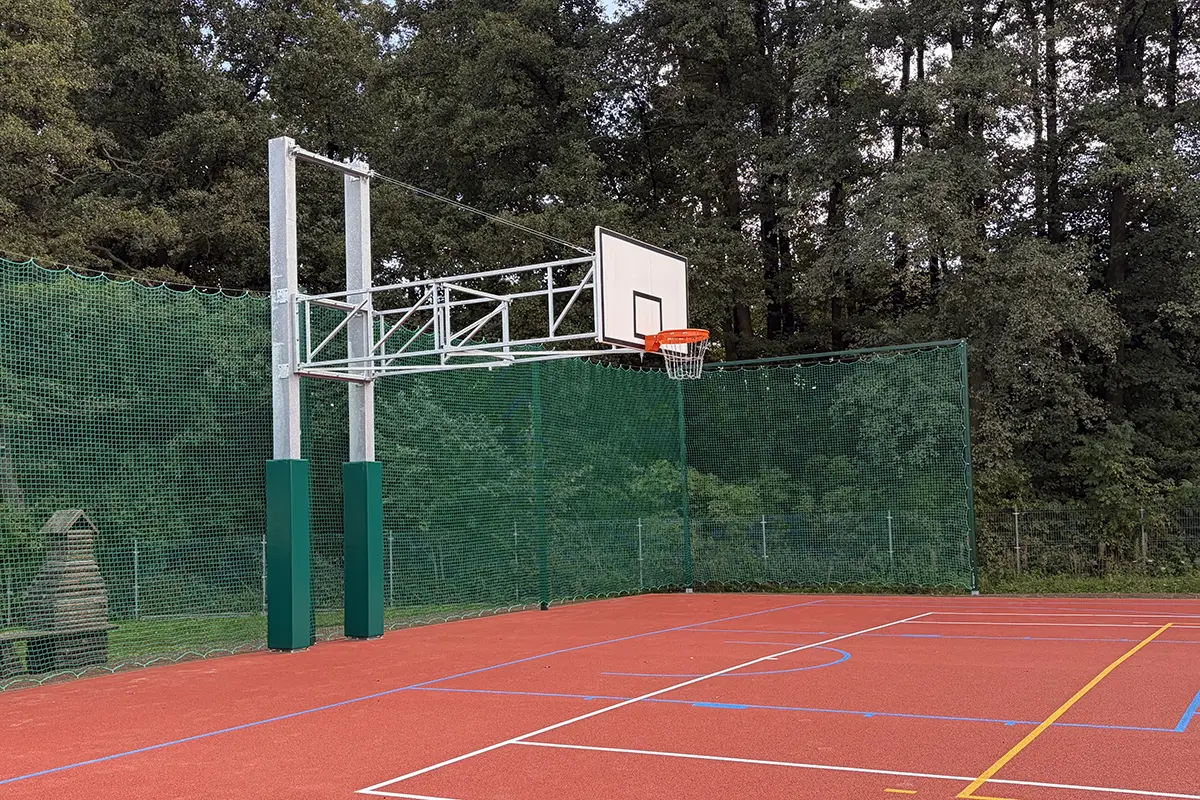 Basketballständer, Sonderanfertigung, 4m Auslage