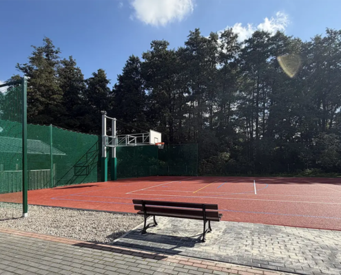 Basketballständer, Sonderanfertigung, 4m Auslage