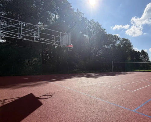 Basketballständer, Sonderanfertigung, 4m Auslage