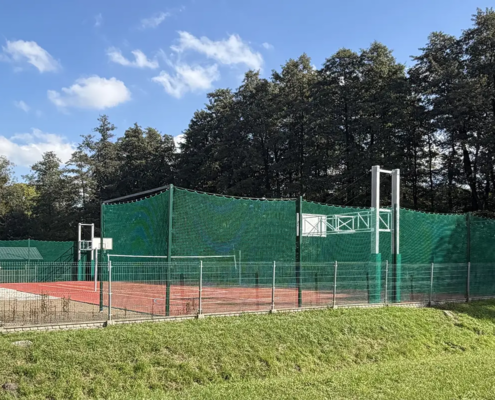 Basketballständer, Sonderanfertigung, 4m Auslage