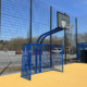 Schäper Bolzpplatztor und Basketballständer "unbreakable" blau