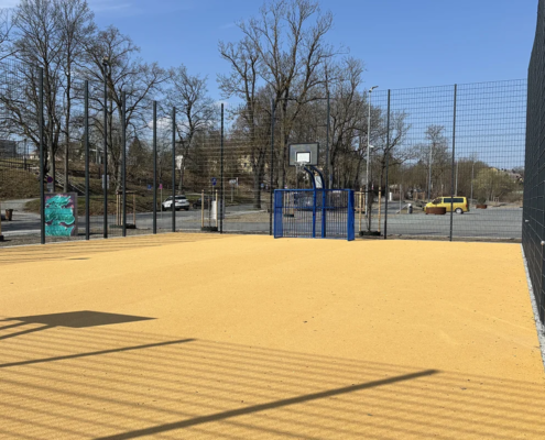 Schäper Bolzpplatztor und Basketballständer "unbreakable" blau Schäper Bolzpplatztor und Basketballständer "unbreakable" blau