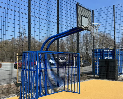 Schäper Bolzpplatztor und Basketballständer "unbreakable" blau Schäper Bolzpplatztor und Basketballständer "unbreakable" blau