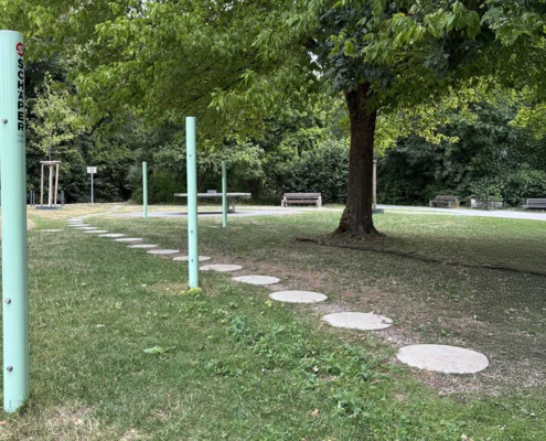 Standpfosten für Slackline in Sonderanfertigung, Einstellbare Höhen: 30, 60 und 140 cm, Pfosten in 180 cm lang, RAL Standpfosten für Slackline in Sonderanfertigung, Einstellbare Höhen: 30, 60 und 140 cm, Pfosten in 180 cm lang, RAL