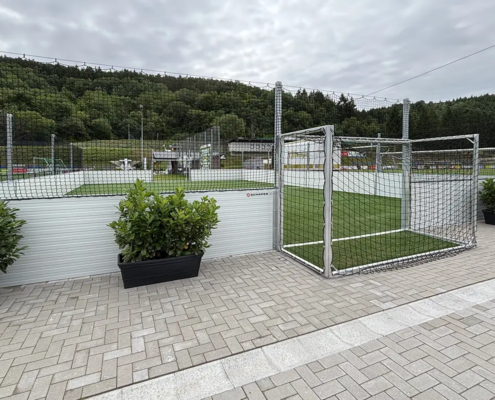 Soccer Court Comfort Line Stahl, Detail Tor von außen