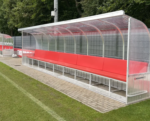 SCHÄPER Spielerkabine "Standard" mit Sitzpolstern