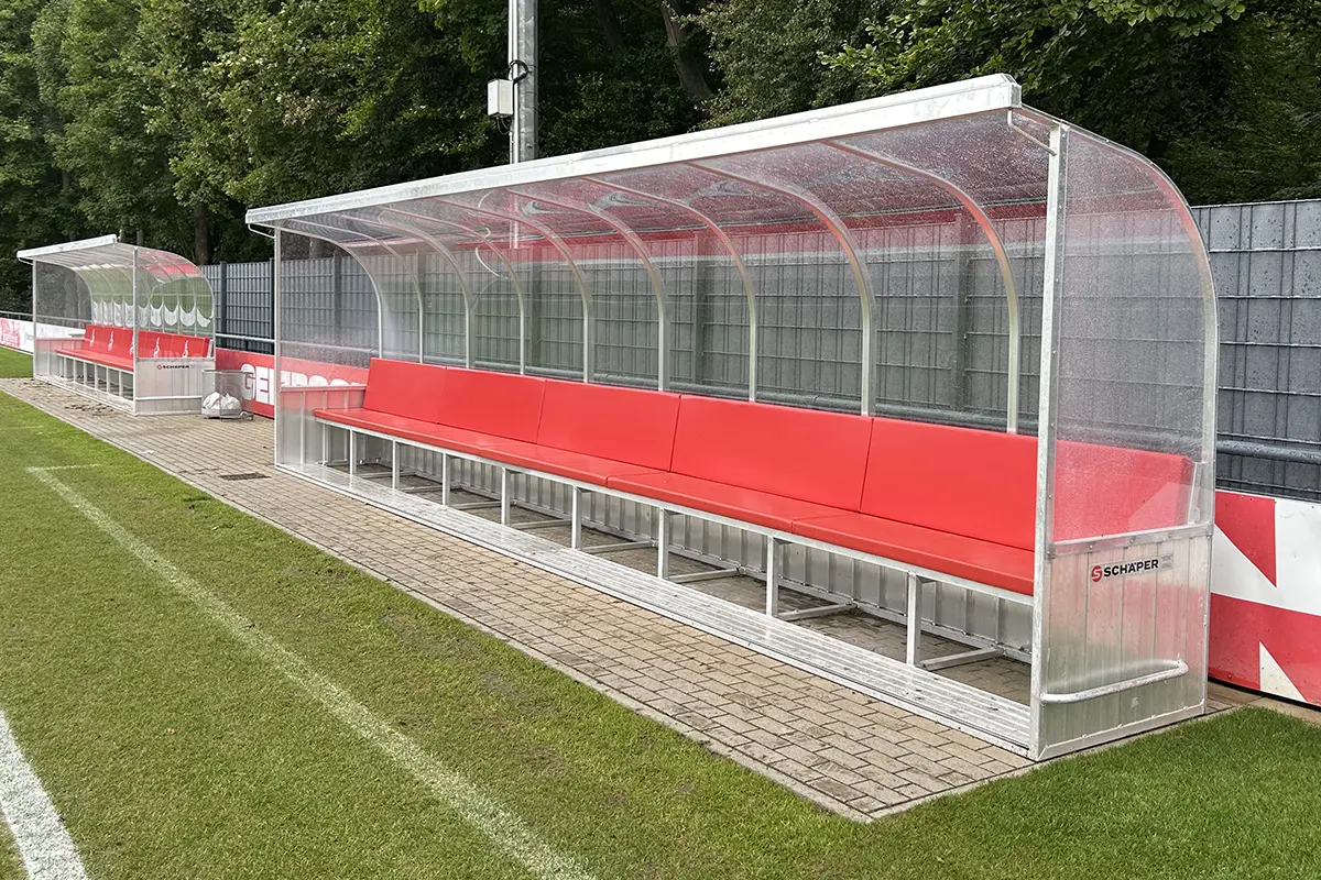 SCHÄPER Spielerkabine "Standard" mit Sitzpolstern