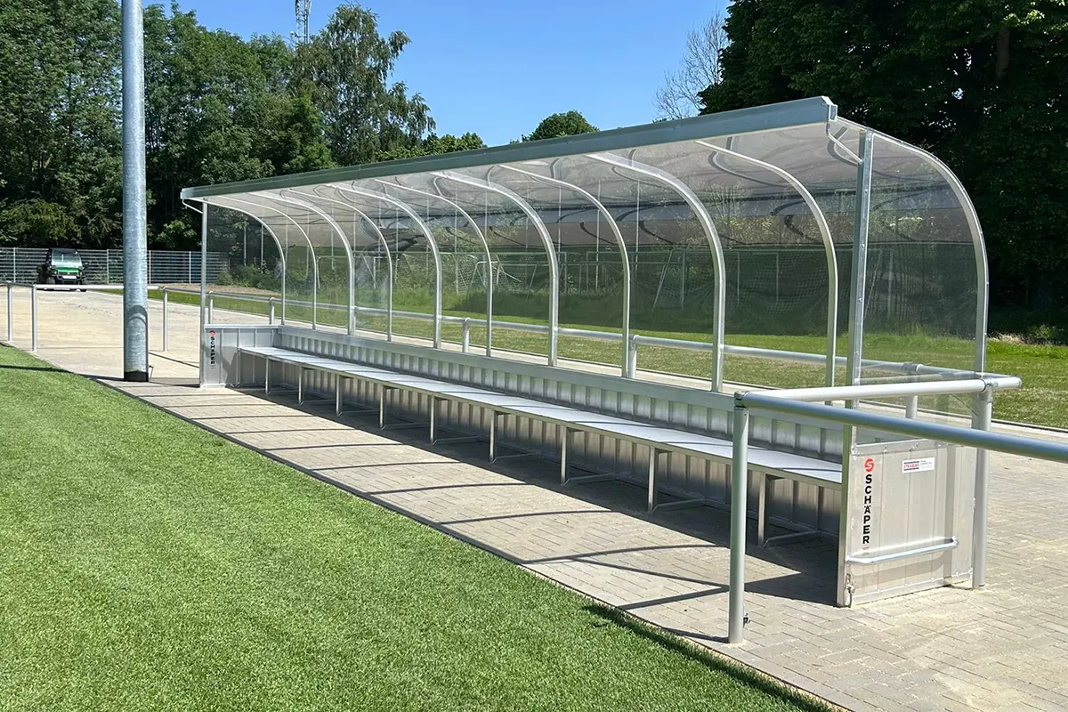 Schäper Spielerkabine / Betreuerkabine "Exclusiv", 10m Schäper Spielerkabine / Betreuerkabine "Exclusiv", 10m