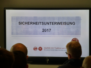 Sicherheitsunterweisung